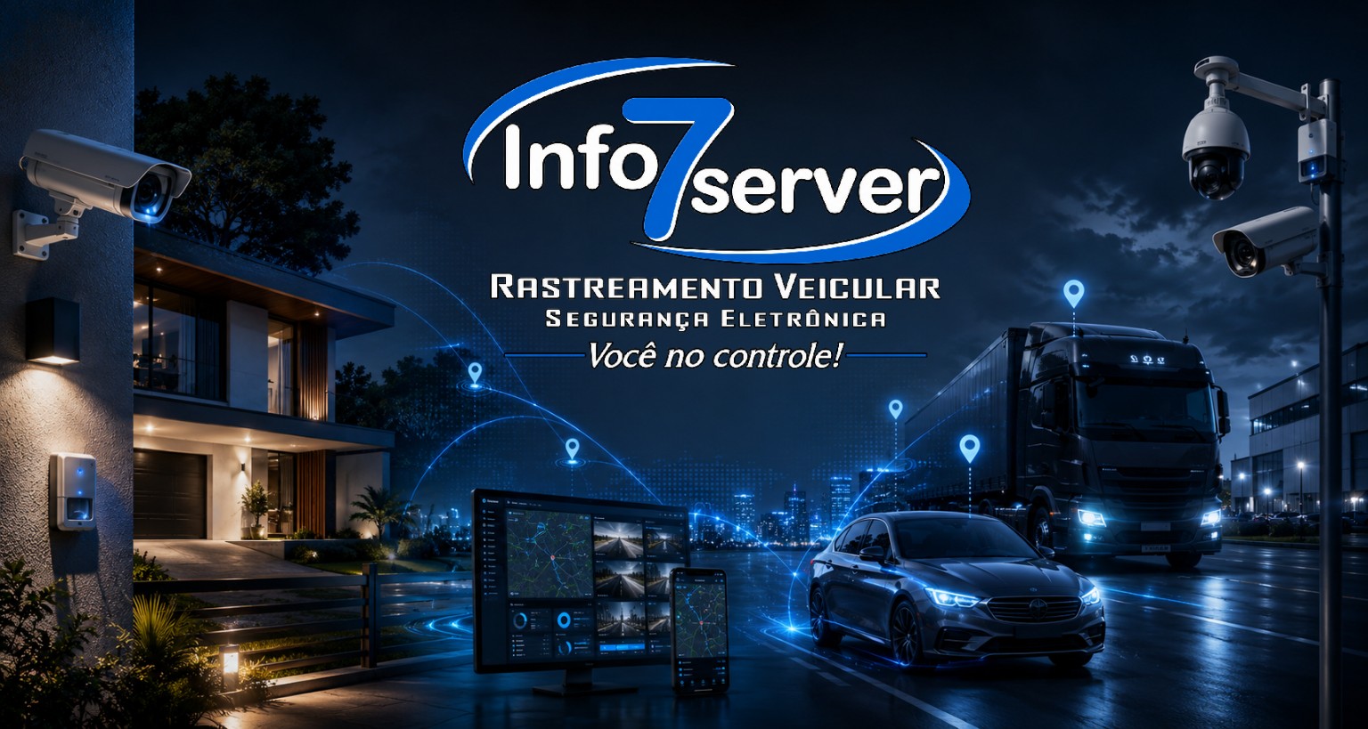 Rastreamento veicular e segurança eletrônica Info7Server
